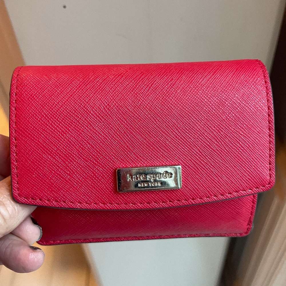 Kate spade red wallet